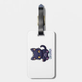 Étiquette À Bagage Cat Gamer (Dos Vertical)