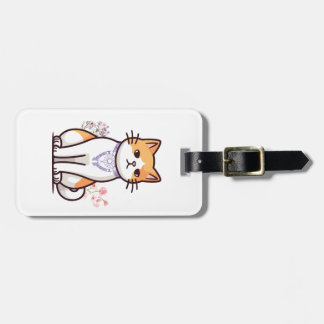 Étiquette À Bagage Cat lover ID Card or Luggage Tags