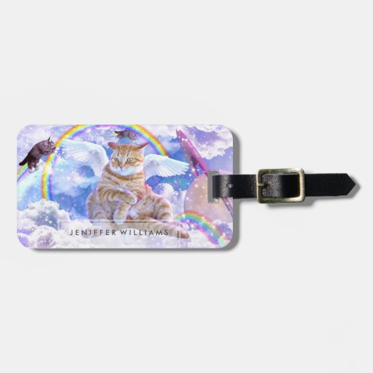 Étiquette À Bagage Cat Unicorn - Caticorn (Devant horizontal)