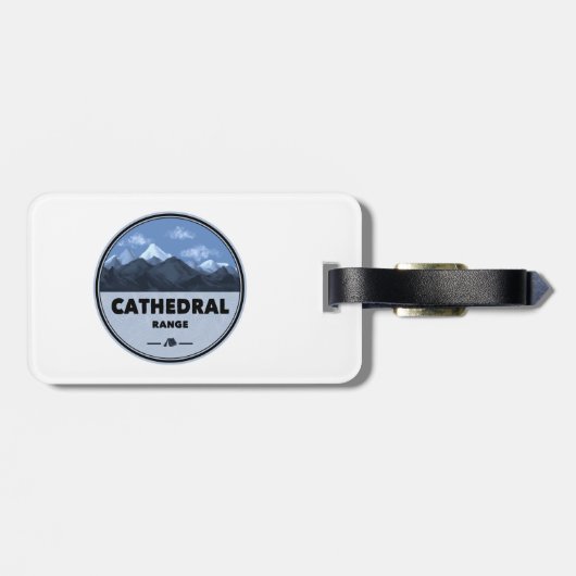 Étiquette À Bagage Cathedral Range Camping Californie (Dos horizontal)