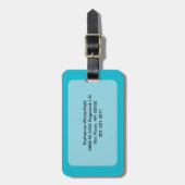 Étiquette À Bagage Cathédrale de Rome Art Abstrait (Devant Vertical)