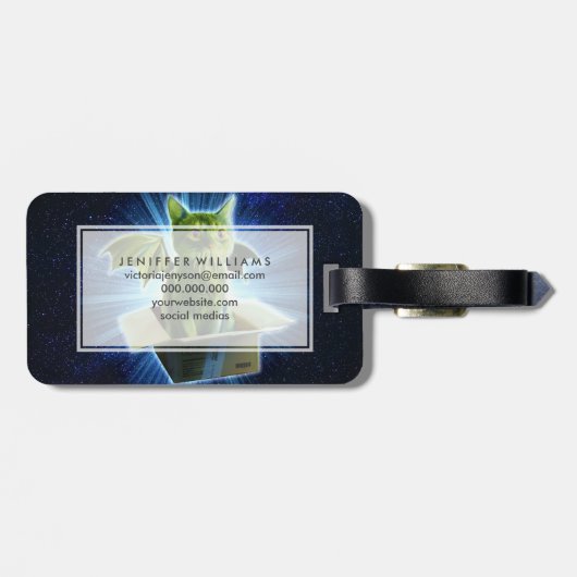 Étiquette À Bagage Cathulhu (Dos horizontal)