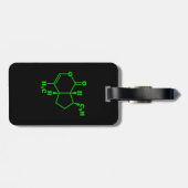 Étiquette À Bagage Catnip Nepetalactone Formule chimique moléculaire (Dos horizontal)