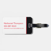 Étiquette À Bagage Catwoman Selina Kyle Chat Silhouette (Dos horizontal)