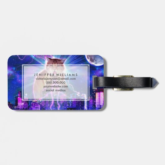 Étiquette À Bagage Catzilla (Dos horizontal)