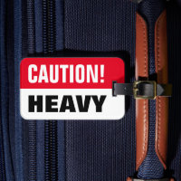 Caution lourde valise | Drôle bagage de voyage