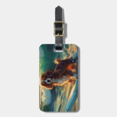 Étiquette À Bagage Cavalier King Beach Surf Peinture (Devant Vertical)