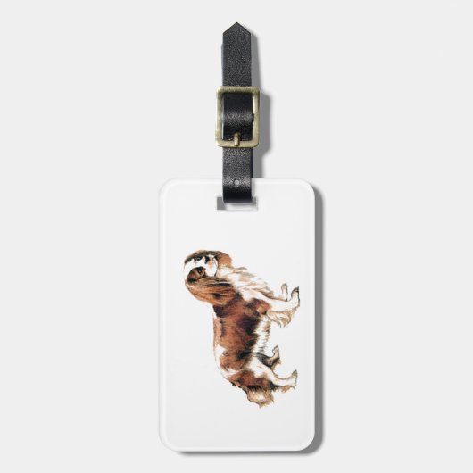 Étiquette À Bagage Cavalier King Charles Spaniel (Devant Vertical)