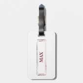 Étiquette À Bagage Cavalier King Charles Spaniel Funny Christmas Chie (Dos Vertical)