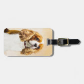 Étiquette À Bagage Cavalier King Charles Spaniel Peinture originale (Devant horizontal)