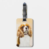 Étiquette À Bagage Cavalier King Charles Spaniel Peinture originale (Dos Vertical)