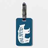 Étiquette À Bagage Cave Junction Oregon Bear (Dos Vertical)