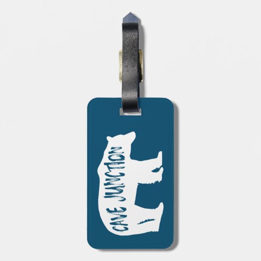 Étiquette À Bagage Cave Junction Oregon Bear (Dos Vertical)