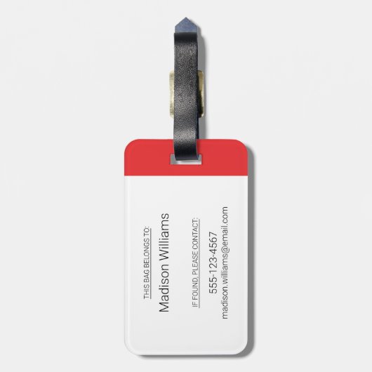 Étiquette À Bagage CBC Gem (Dos Vertical)