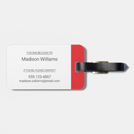 Étiquette À Bagage CBC Gem (Dos horizontal)