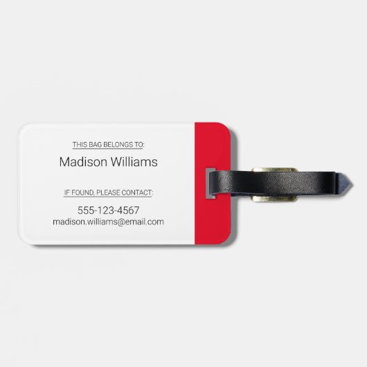 Étiquette À Bagage CBC News (Dos horizontal)