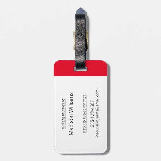 Étiquette À Bagage CBC Tapestry (Dos Vertical)