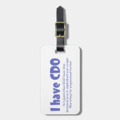 ÉTIQUETTE À BAGAGE CDO (Devant Vertical)