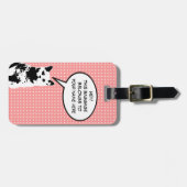 Étiquette À Bagage ce bagage appartient à... chat (Devant horizontal)