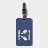 Étiquette À Bagage Ce Guy Telemmarks (Devant Vertical)