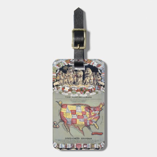 Étiquette À Bagage CE PORCINÉOGRAPHE, c1876 (Devant Vertical)