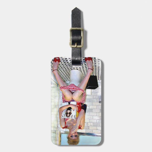 Étiquette À Bagage Ce qui se passe à Vegas..... (Devant Vertical)