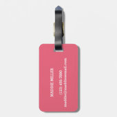 Étiquette À Bagage Ce sac appartient au nom de la balise bagage perso (Dos Vertical)