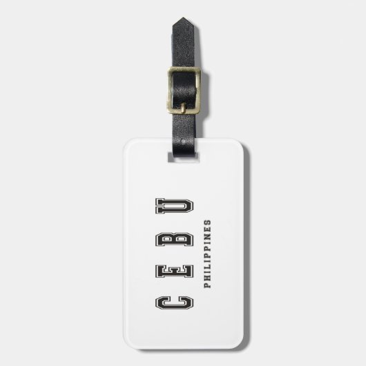 Étiquette À Bagage Cebu Philippines (Devant Vertical)