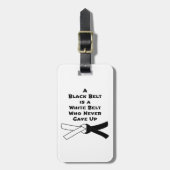Étiquette À Bagage Ceinture noire (Devant Vertical)