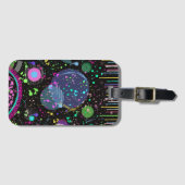 Étiquette À Bagage Celestial Celebrations: Maximalist Abstract Art  (Devant Horizontal)