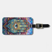 Étiquette À Bagage Celestial Hamsa (Devant horizontal)