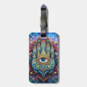 Étiquette À Bagage Celestial Hamsa (Dos Vertical)