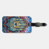 Étiquette À Bagage Celestial Hamsa (Dos horizontal)