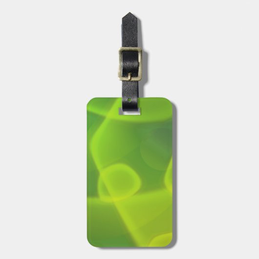 Étiquette À Bagage Cellules de vert de chaux (Devant Vertical)