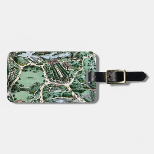 ÉTIQUETTE À BAGAGE CENTRAL PARK, 1860 (Devant horizontal)