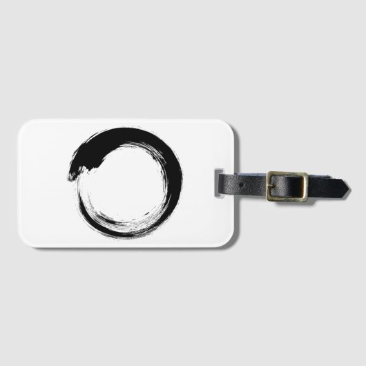 Étiquette À Bagage Cercle Zen Enso (Devant Horizontal)