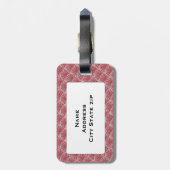 Étiquette À Bagage Cercles Art Déco (Dos Vertical)