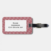 Étiquette À Bagage Cercles Art Déco (Dos horizontal)