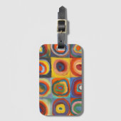 Étiquette À Bagage Cercles concentrés Carré de Kandinsky (Devant Vertical)