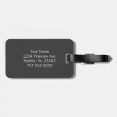 Étiquette À Bagage Cercles mixtes gris par Shirley Taylor (Dos horizontal)