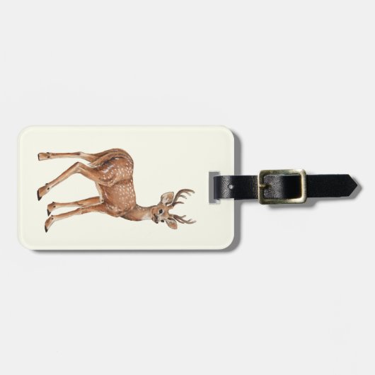 Étiquette À Bagage Cerf (Devant horizontal)