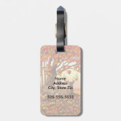 Étiquette À Bagage Cerf blanc en automne Nouvelle-Angleterre Couleurs (Dos Vertical)