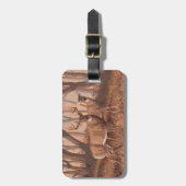 Étiquette À Bagage Cerf De Virginie Dans La Forêt Style Rétro Nature (Devant Vertical)