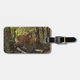 Étiquette À Bagage Cerf et Biche au Parc National de Shenandoah