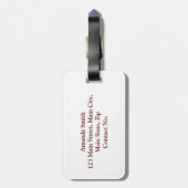 Étiquette À Bagage Cerise (Dos Vertical)