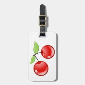 Étiquette À Bagage Cerises-Cherries (Devant Vertical)