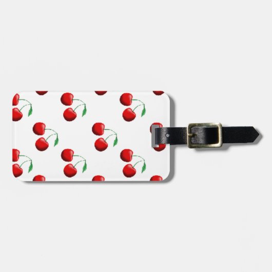 Étiquette À Bagage Cerises douces (Devant horizontal)