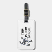 Étiquette À Bagage C'est comment je roule le marcheur (Devant Vertical)