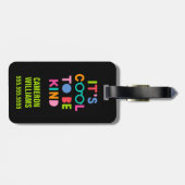 Étiquette À Bagage C'est Cool d'être gentil (Dos horizontal)