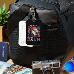 Étiquette À Bagage C'est le 4 juillet Bruh Aigle américain Patriote